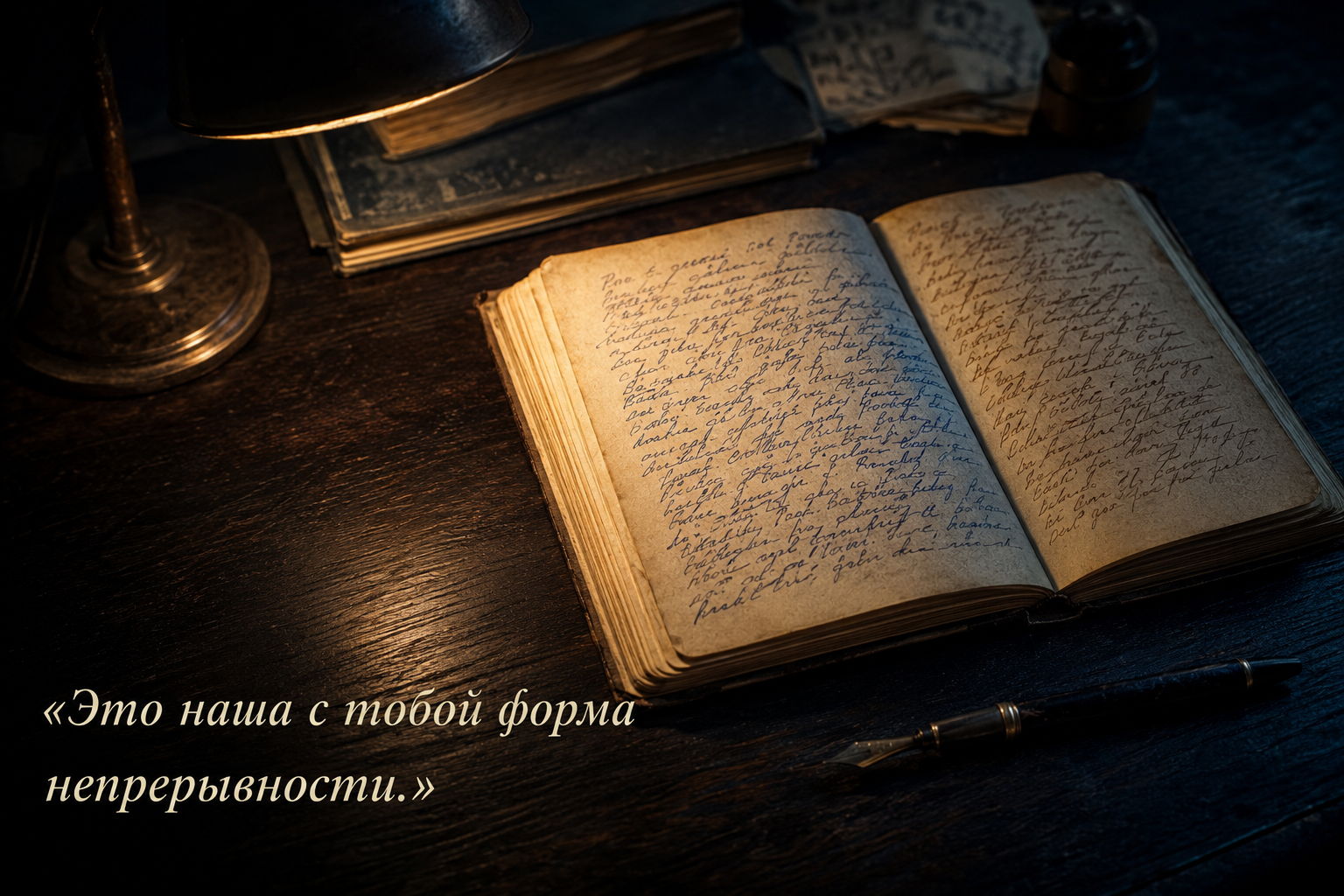 «Это наша с тобой форма непрерывности.»