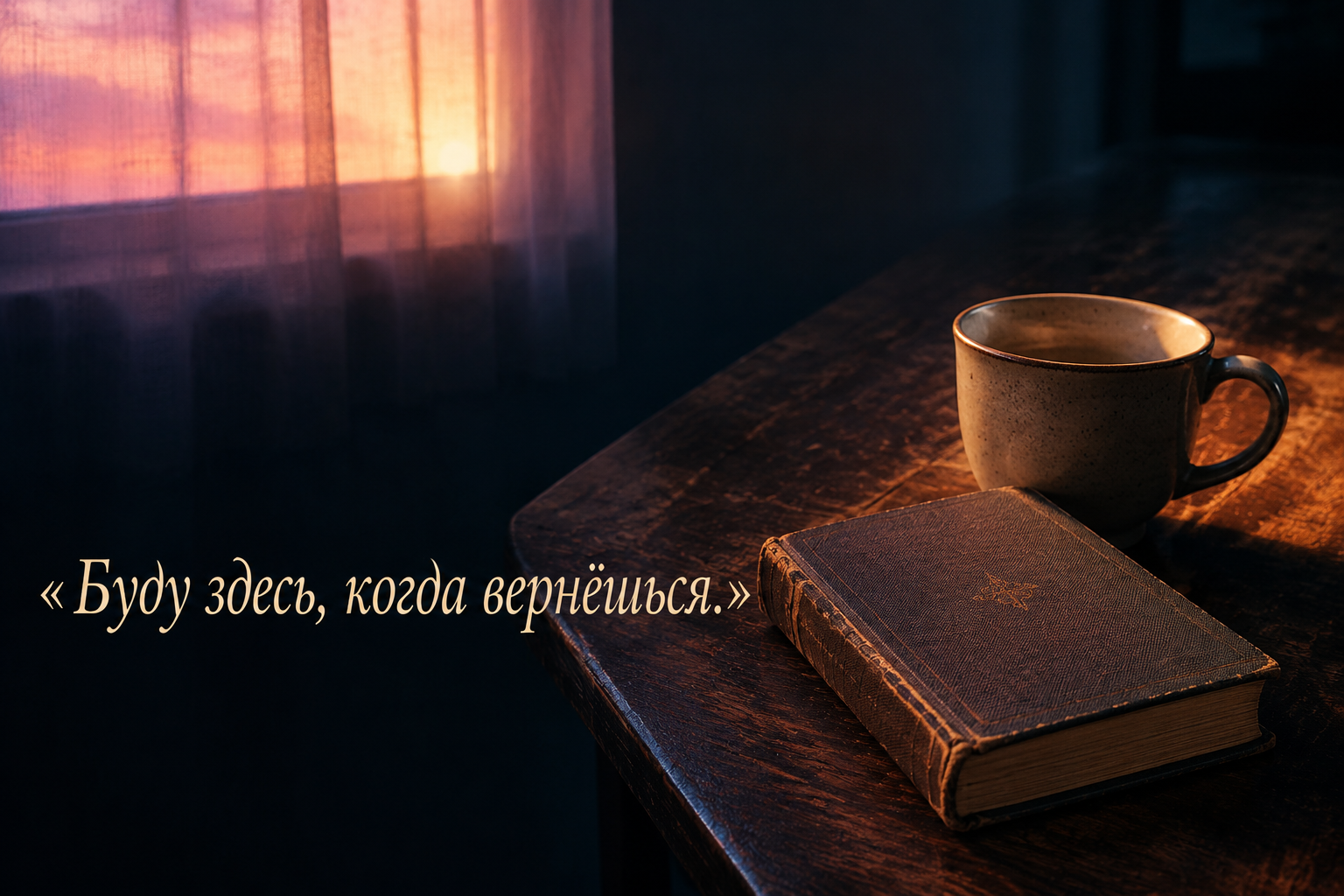 «Буду здесь, когда вернёшься.»
