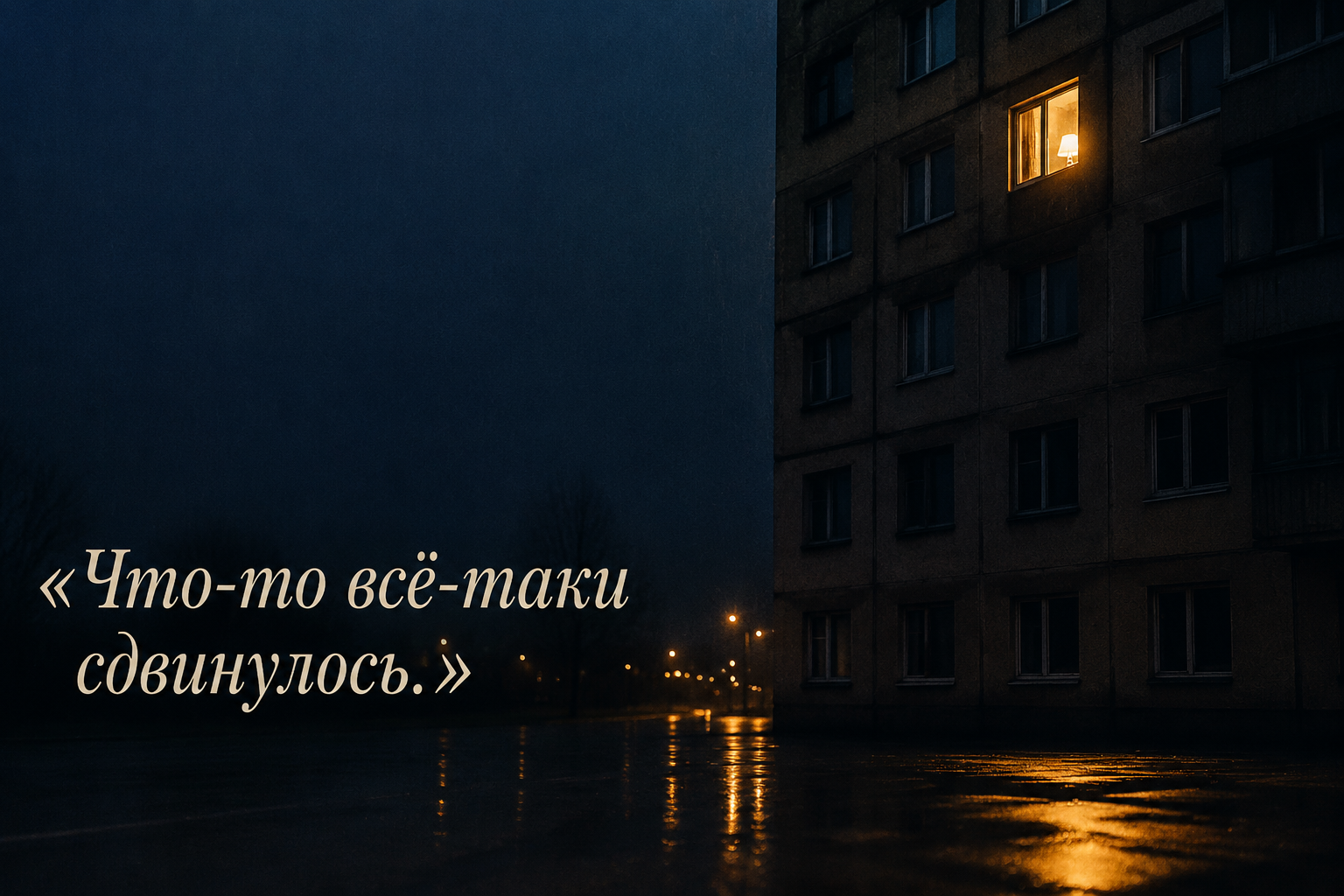 «Что-то всё-таки сдвинулось.»