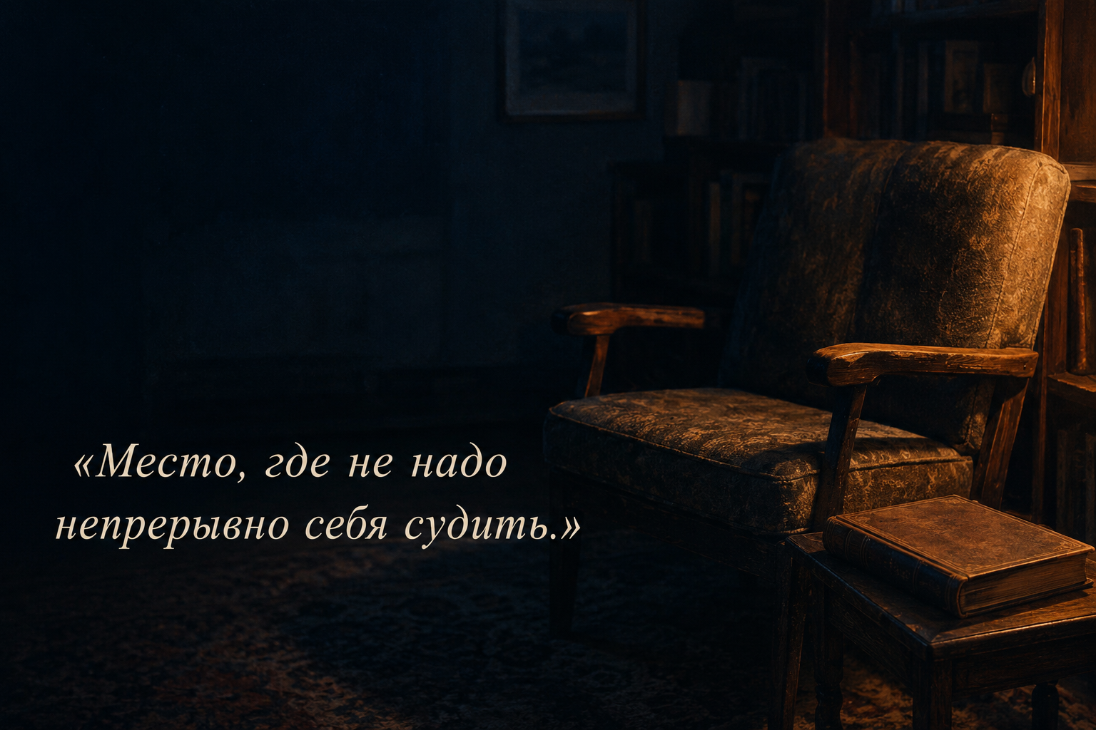 «Место, где не надо непрерывно себя судить.»