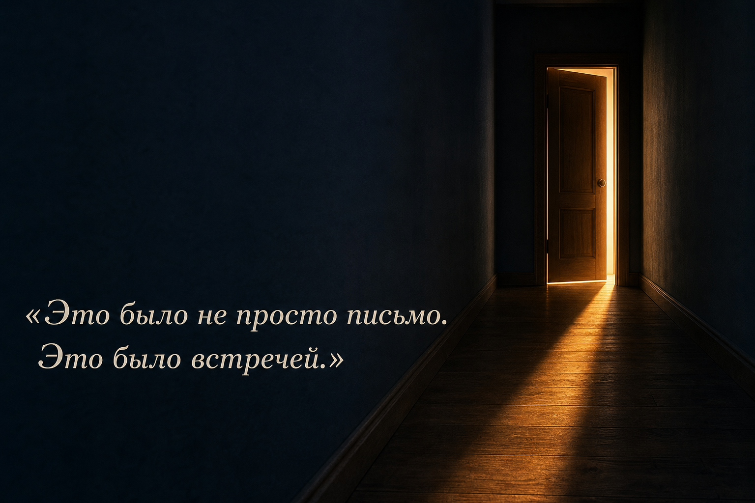 «Это было не просто письмо. Это было встречей.»